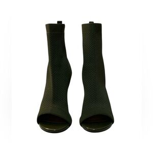 Catherine Malandrino Women’s Olive Green Peep Toe Boots